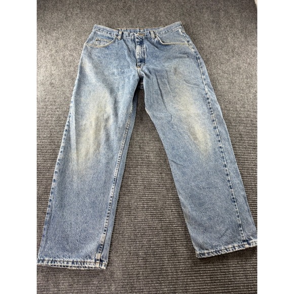 Wrangler Other - Wrangler Authentics Mens Jeans 35x29 Straight Leg Light Wash Denim Workwear